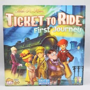 Ticket To Ride: First Journey Board Game Days Of Wonder 100% Complete Ages 6+